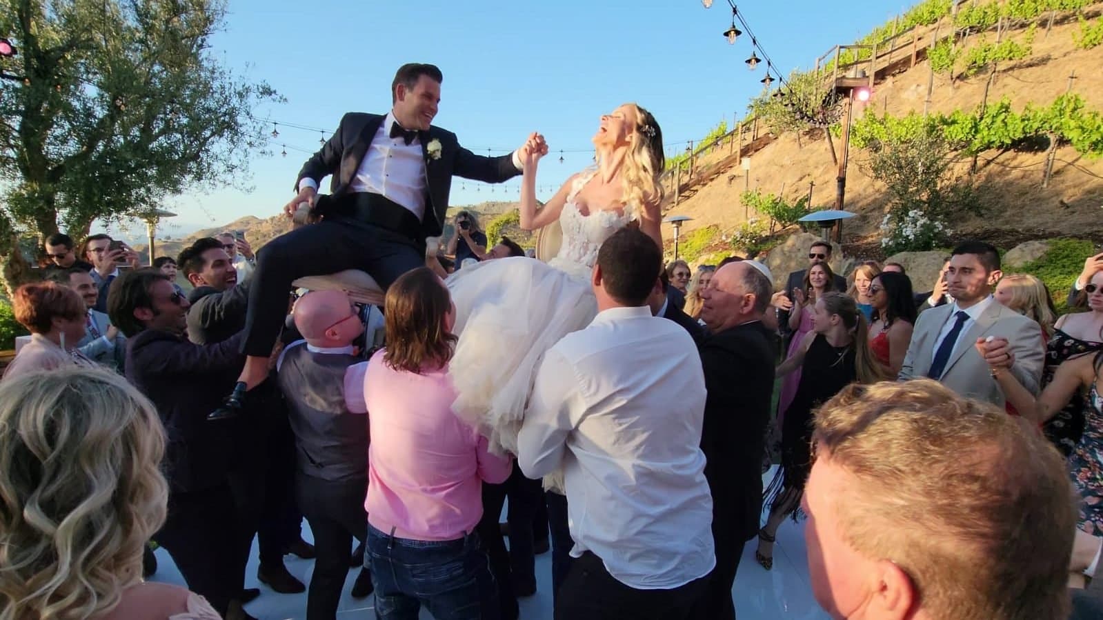 DJ Gilad Emesh performing at a wedding reception in Los Angeles