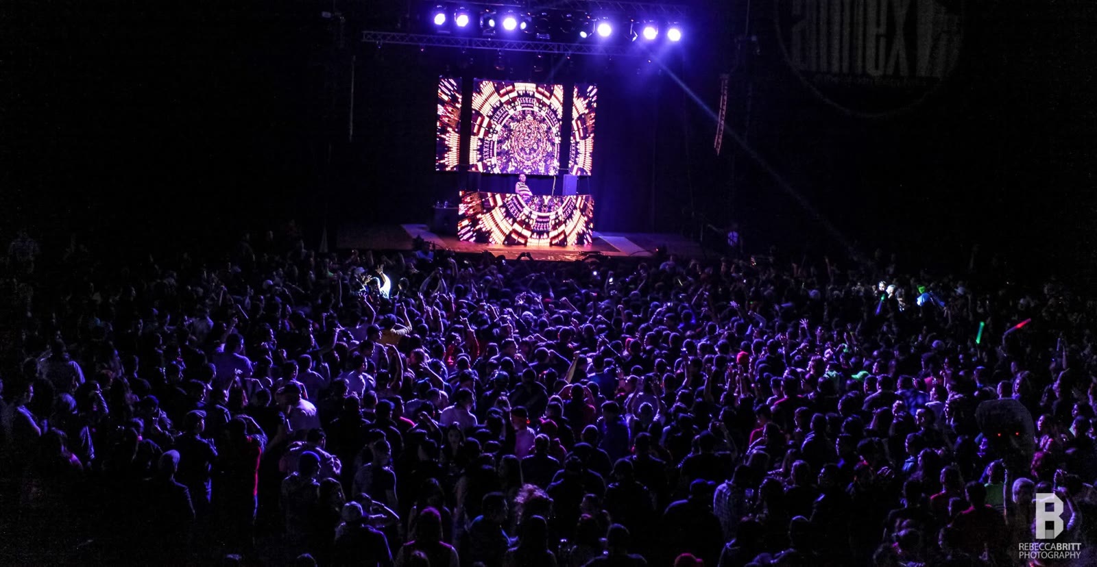 DJ Ori's stage production over a massive crowd