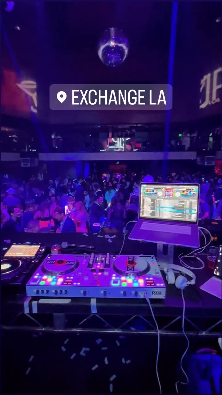 DJ Set at Exchange LA — Packed Dance Floor
