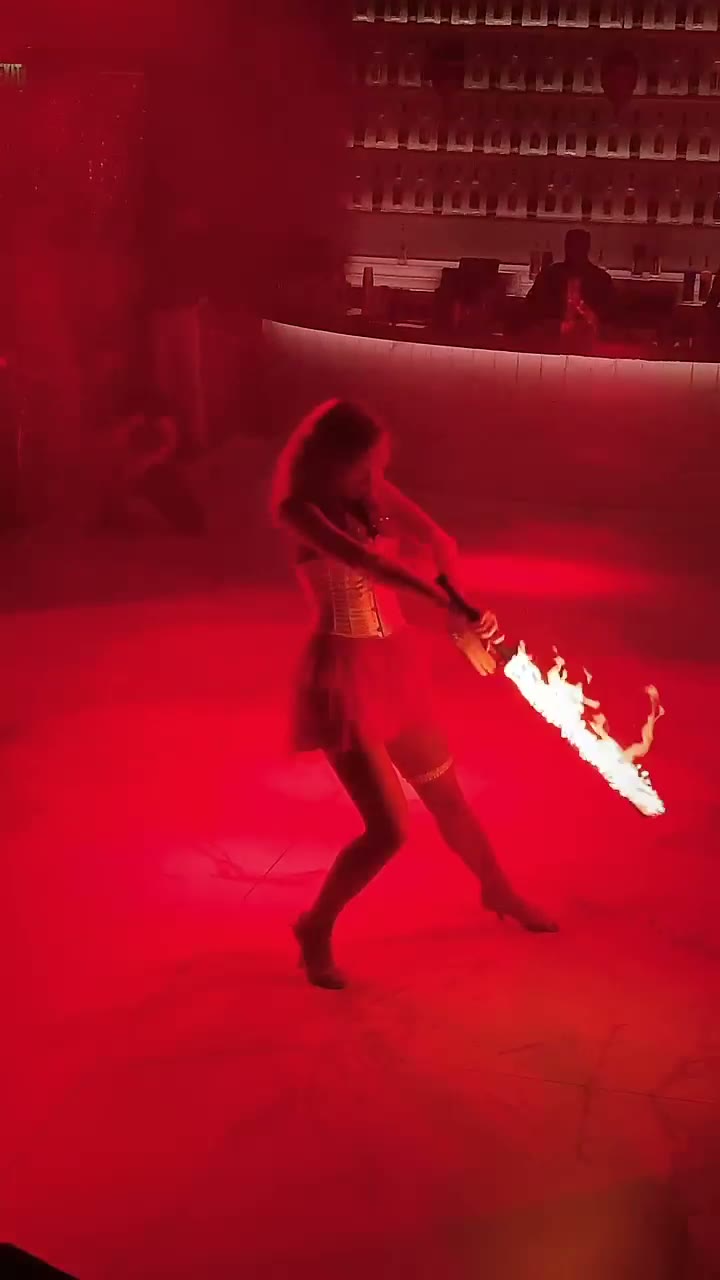 High-Energy LED Light Show Performance