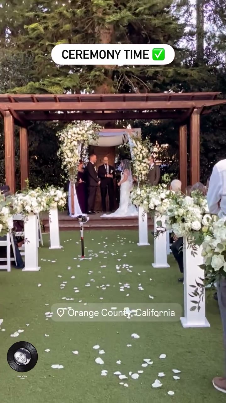 Wedding Ceremony Under a Floral Chuppah — Orange County